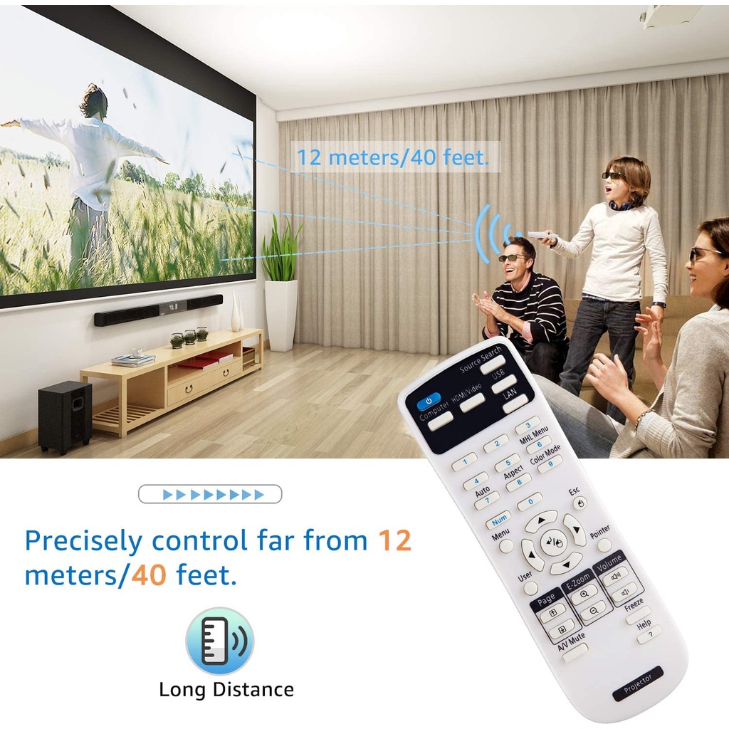 Điều Khiển Từ Xa Cho Máy Chiếu Epson EB EMP EX VS H Brightlite Series