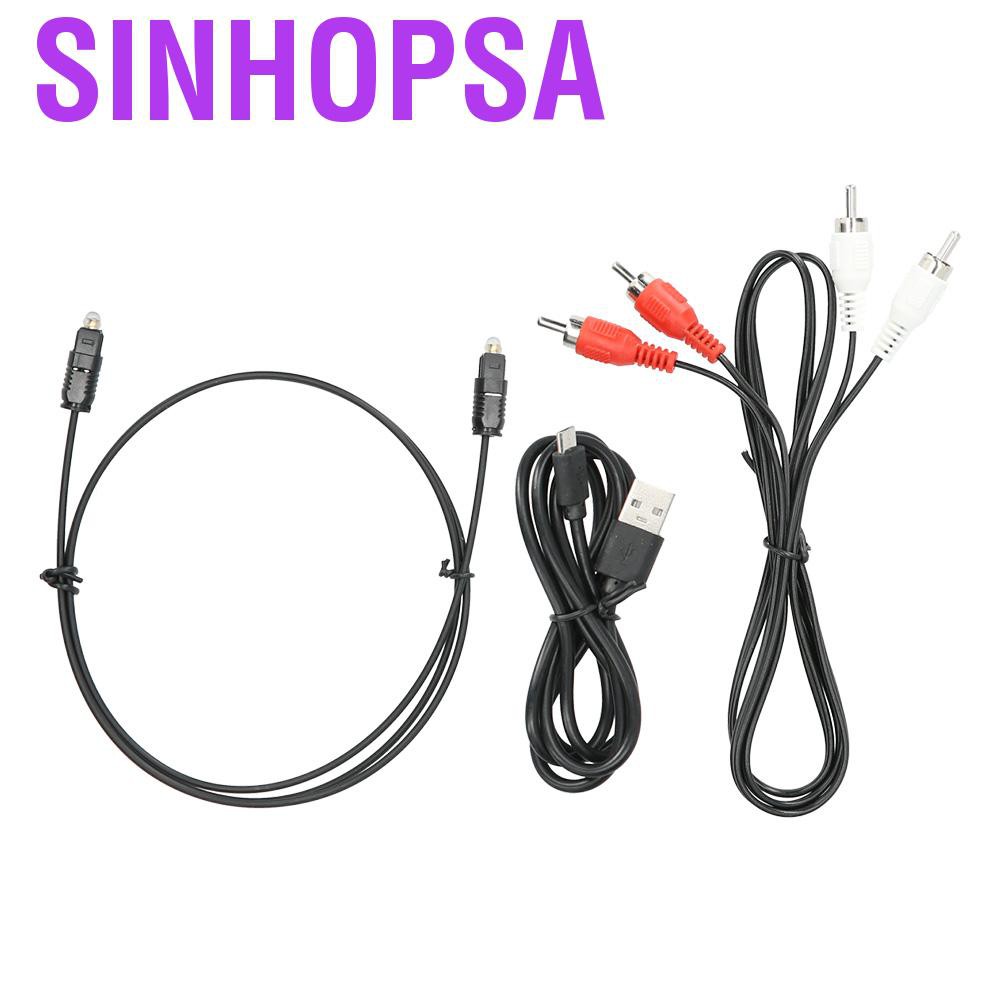 Sinhopsa Digital Audio Converter Transmitter to Analog Fiber Coaxial Conversion for TVs  Game Consoles Disc Players MP3