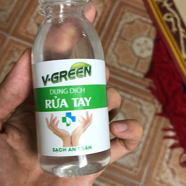 Nước rửa tay khô mini V-Green 100ml