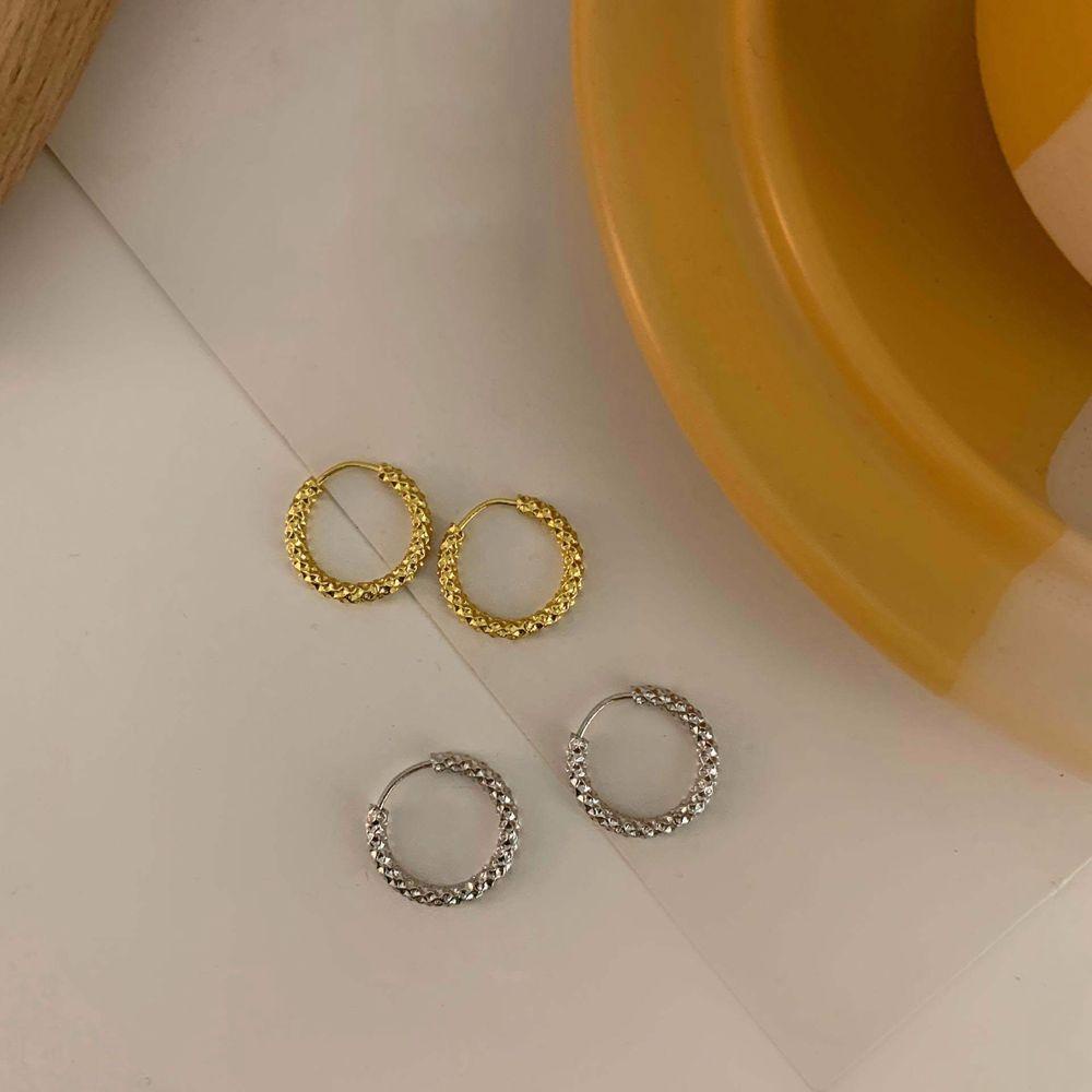 USNOW Khuyên Tai Nữ Trang Dáng Tròn Tạo Hình Độc Đáo