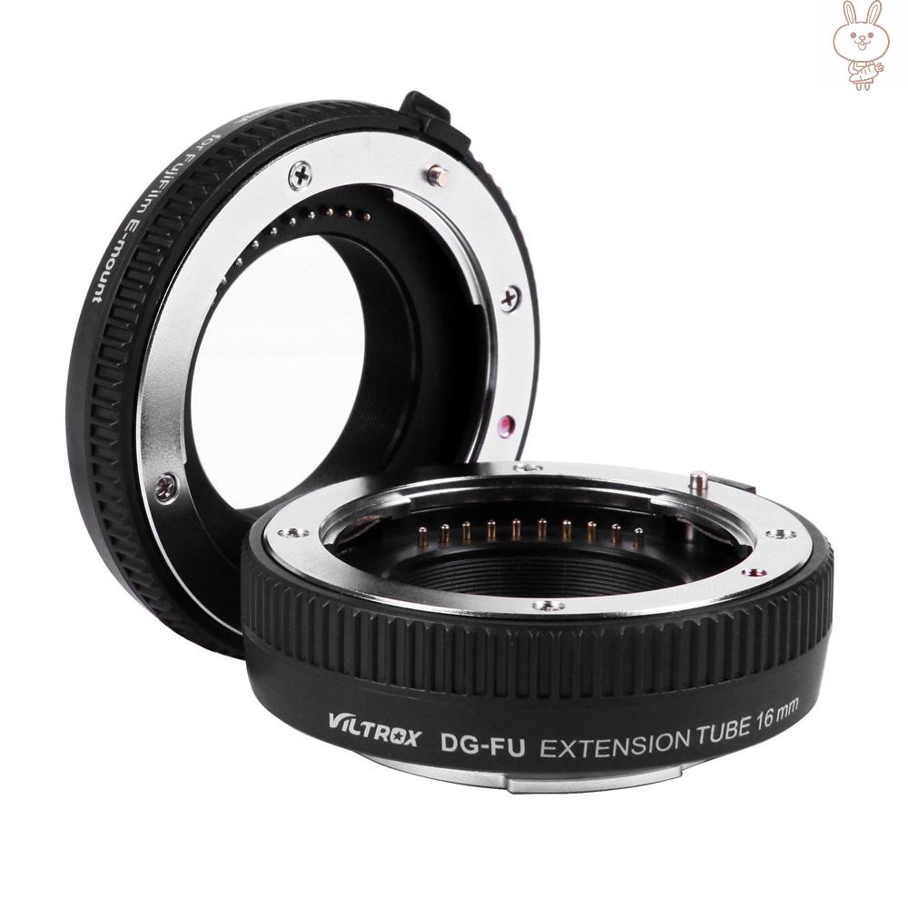 OL Viltrox DG-FU Auto Focus AF Extension Tube Ring 10mm 16mm Set Metal Mount for Fujifilm X Mount Macro Lens