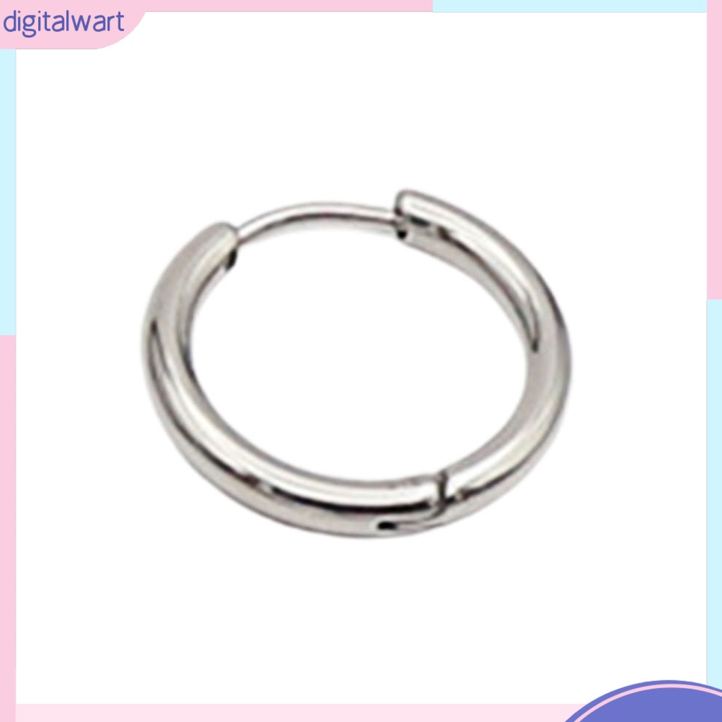 Đôi Khuyên Tai Tròn Phi Giới Tính Thiết Kế Đơn Giản