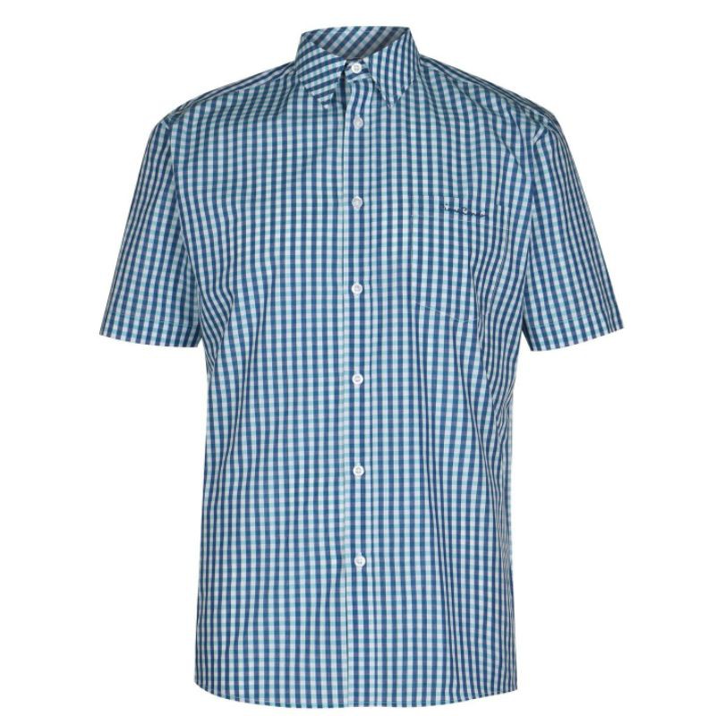 (size L 80-90kg  có sẵn) Áo sơ mi nam Pierre Cardin săn sale từ Sportsdirect .com UK ngắn tay cao cấp chính hãng