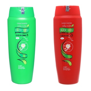 Dầu gội dược liệu Thái Dương 3 sạch gàu suôn mềm 200ml 3 ngày không gàu không ngứa hương hoa hương lá