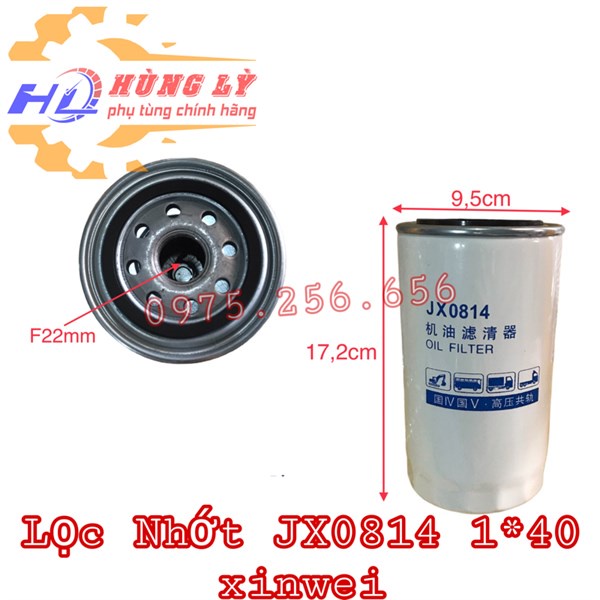 Lọc Nhớt JX0814 1*40 xinwei phụ tùng ô tô lovj nhớt ô tô