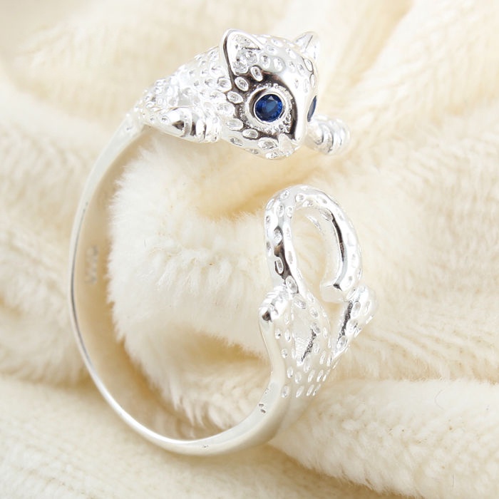 Nhẫn thời trang hình mèo đơn giản sáng tạo dễ thương cho nam và nữ