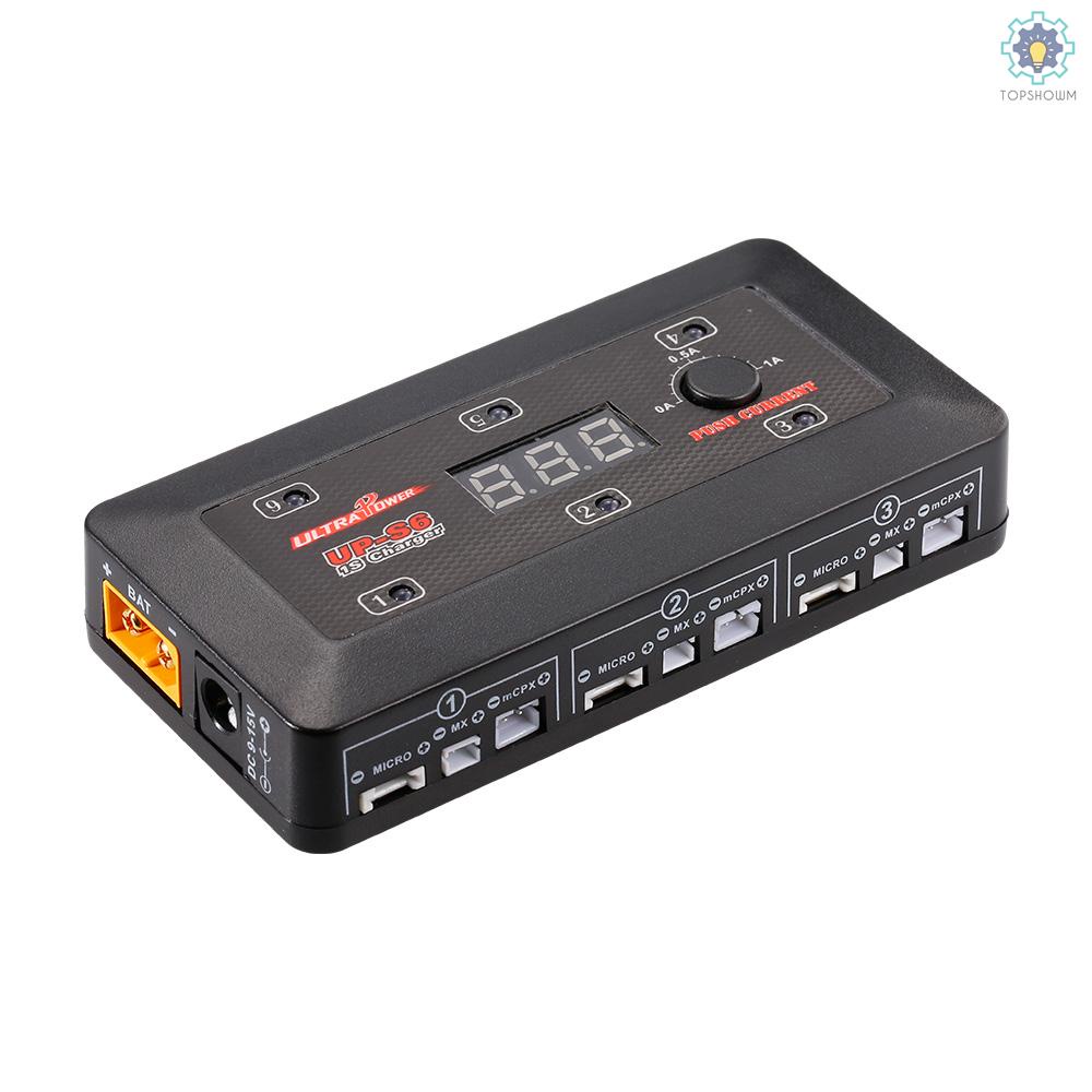 Bộ Sạc Pin Lipo LiHv Siêu Mỏng UP-S6 3.7V 1S Với Cổng MICRO MX mCPX Cho Drone