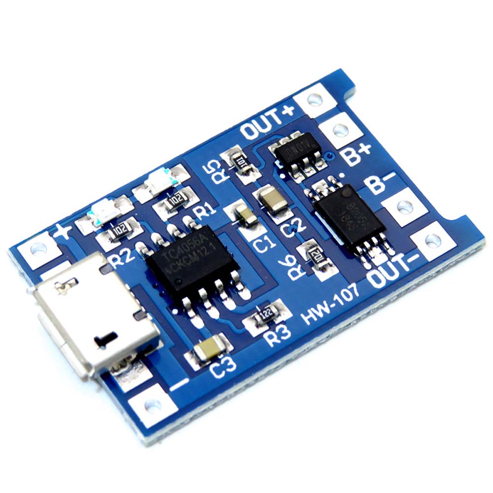 Set 5 Mô Đun Sạc Pin Li-Ion Bảo Vệ Đa Năng Bảo Vệ Mạch Điều Khiển Sạc Micro