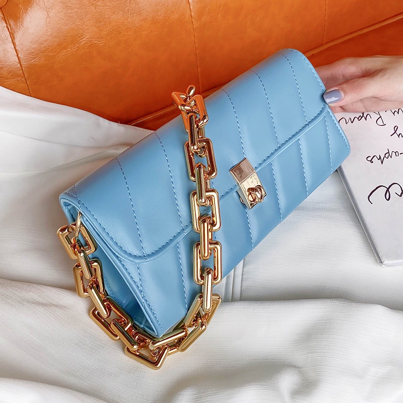 Túi Xách Đeo Vai/Đeo Vai Phối Dây Xích Phong Cách Thời Trang Pháp Hàng Mới 2022