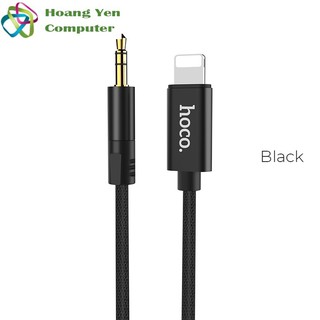 Cáp chuyển âm thanh light-ning ra 3.5mm hoco upa13 dây dù dài 1m - bh 1 năm chính hãng - hoàng yến computer