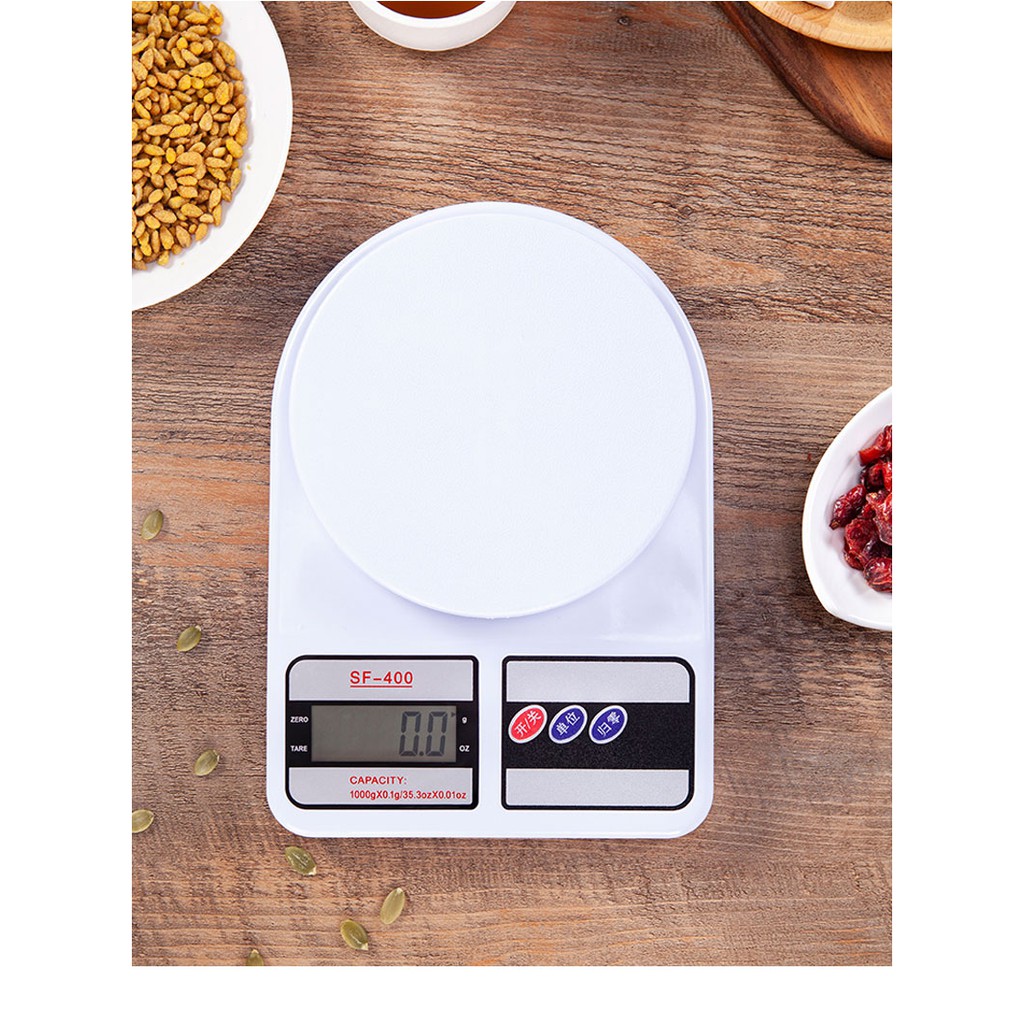 Cân nhà bếp 💓FREESHIP💓 Cân điện tử mini SF-400 độ chính xác cao, tải trọng tối đa 7kg1676
