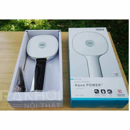 Tay sen tăng áp INAX BF SC7 nhựa phủ bóng, BF SC8 tay sen inox crom niken, Không gồm dây và gác sen, Chính hãng
