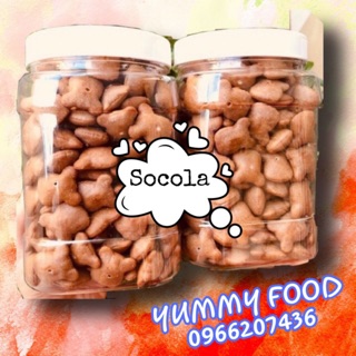 1 KG BÁNH GẤU SOCOLATE NHÂN KEM ( đóng 2 túi 500gram )