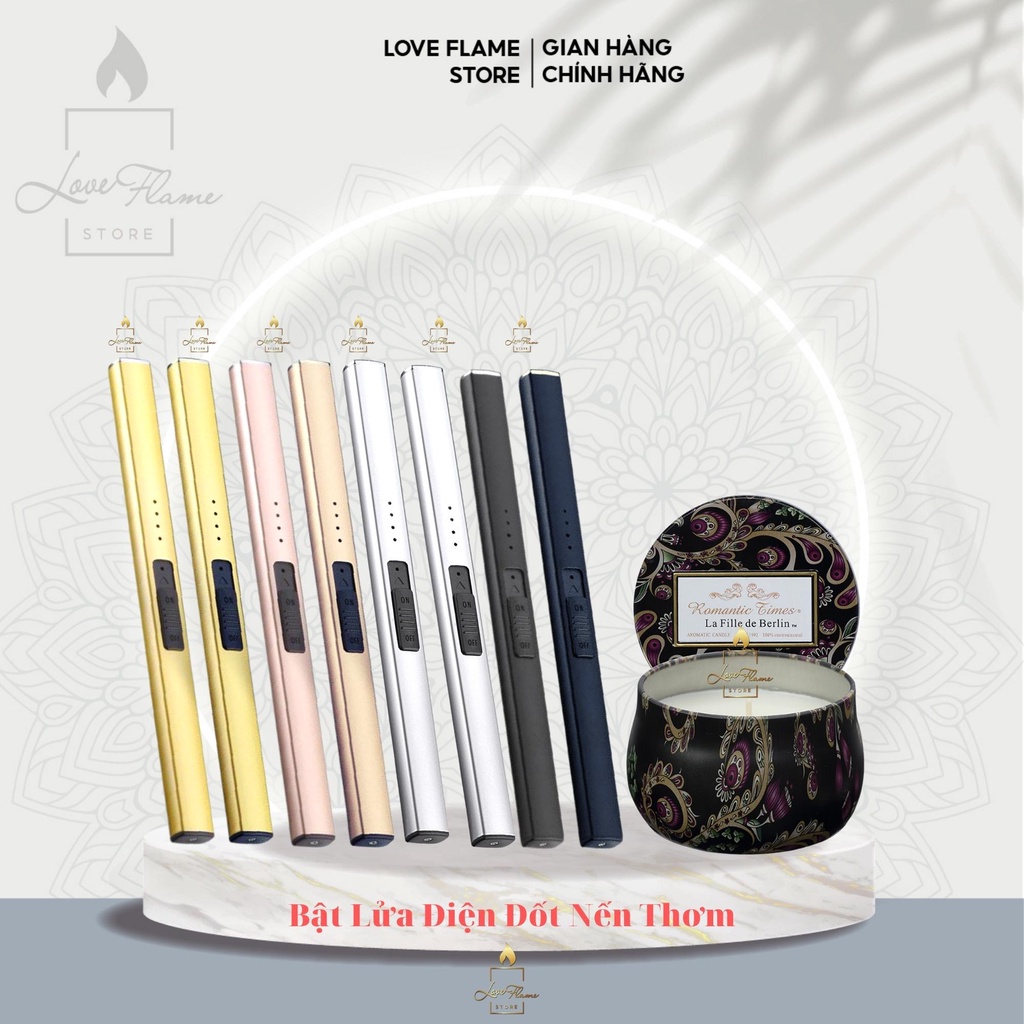 Phụ Kiện Đốt Nến Sạc USB Dụng Cụ Thắp Nến Thơm Chuyên Dụng Kèm Dây Sạc - Bật Điện Plasma