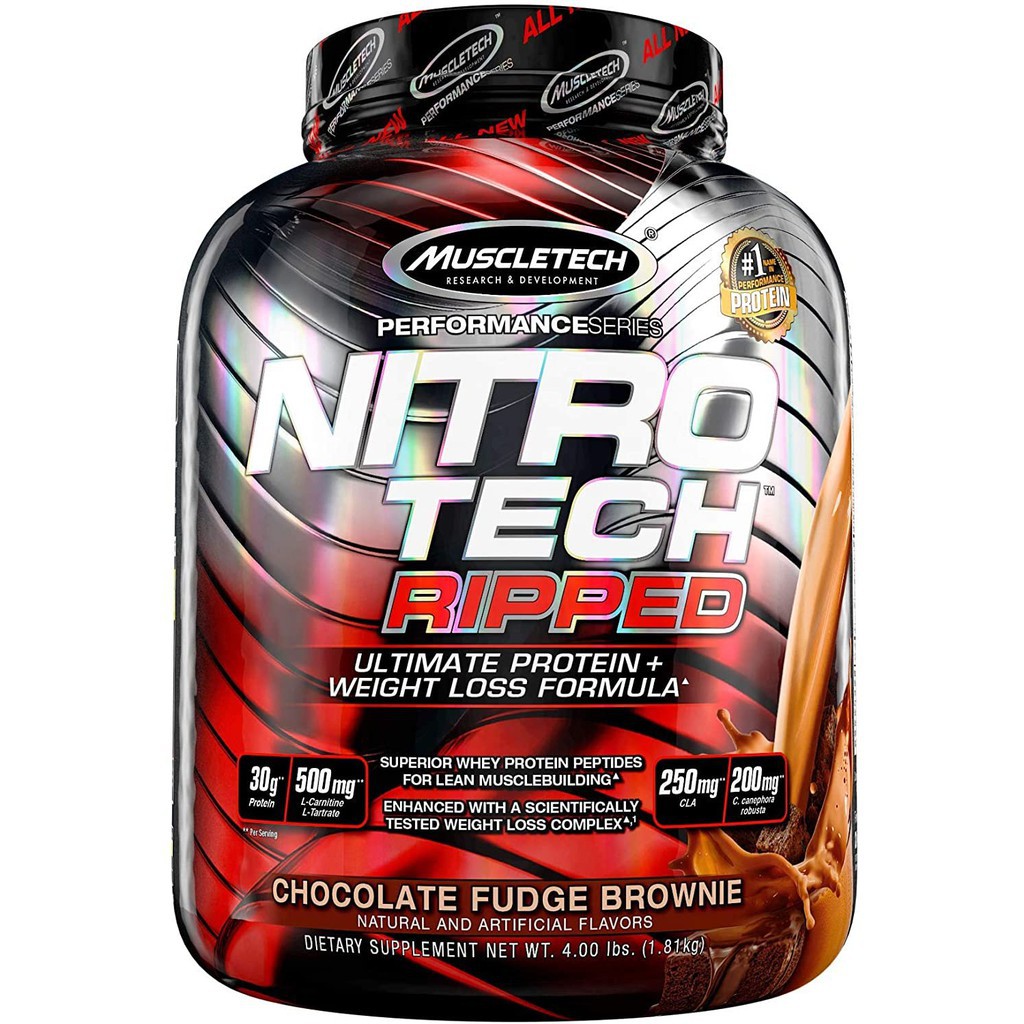 Sữa Tăng Cơ NITRO TECH RIPPED 4LBS (1.8Kg) VỊ CHOCOLATE