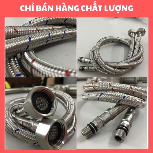 [DÂY INOX 304 CHỊU LỰC]Dây cấp nước nóng lạnh,dây cấp kim, dây vòi lavabo(Vòi rửa chén)