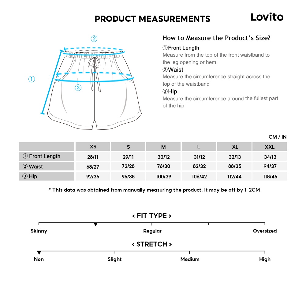 Quần short jean Lovito rách màu trơn họa tiết họa tiết ria mép đơn giản L15X118 (màu xanh dương nhạt / trắng)