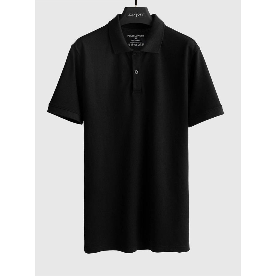 Deal 1k Áo Polo Trơn Basic Cổ Bẻ Chất Vải Cá Sấu Thấm Hút Mồ Hôi Thời Trang Unisex
