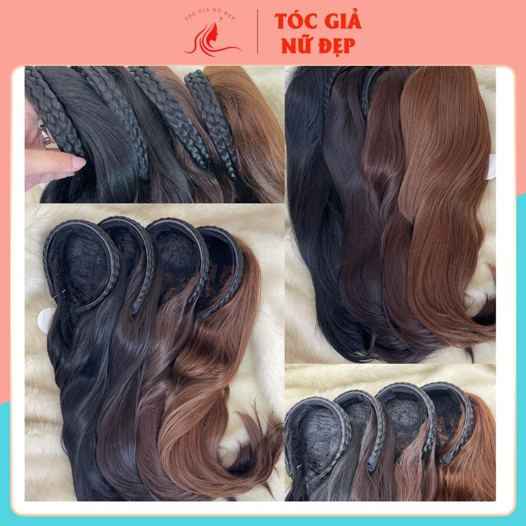 Tóc giả băng đô mới mẫu tết rít