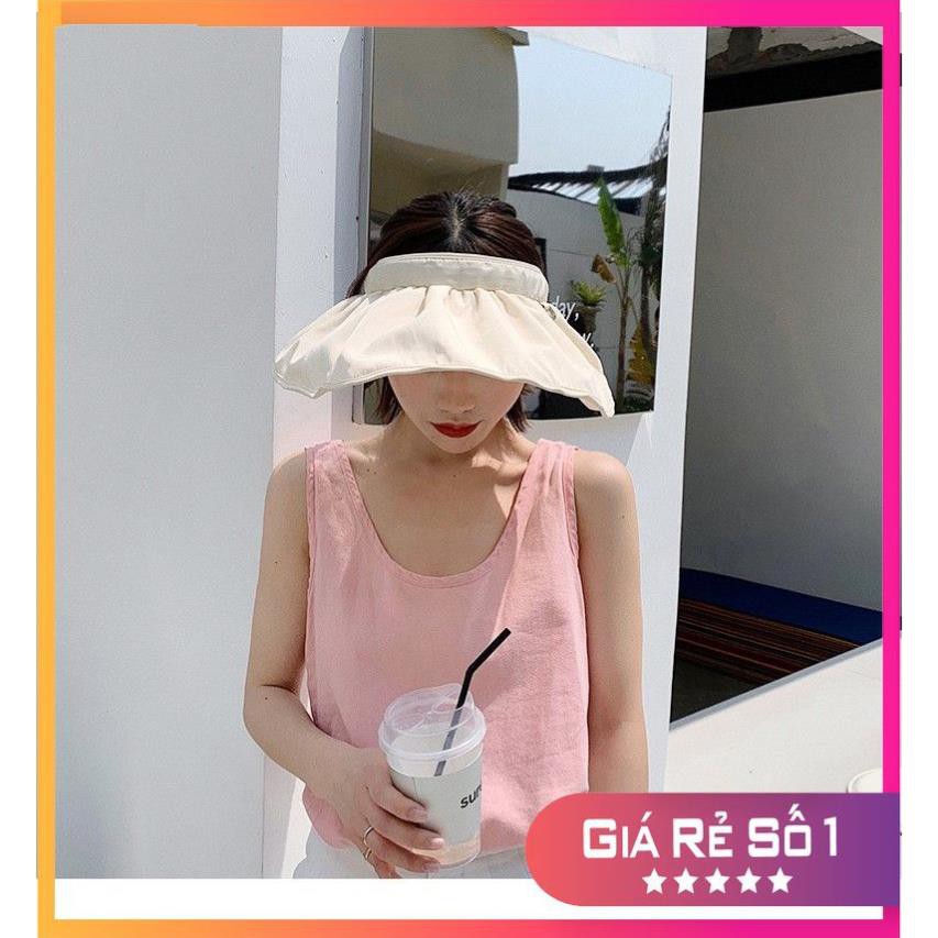 Mũ chống nắng nửa đầu vành rộng đa năng 2 in 1 kết hợp làm băng đô thời trang thời trang PK13