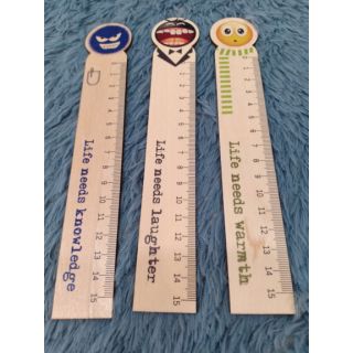 Thước gỗ cảm xúc S-715, 15cm (6870750980164)