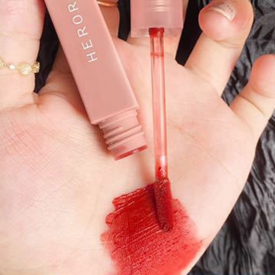 Son Kem Lì ❤️𝑭𝒓𝒆𝒆𝒔𝒉𝒊𝒑❤️ Son Kem Lì HERORANGE Thân Vuông Nội Địa Trung Chính Hãng