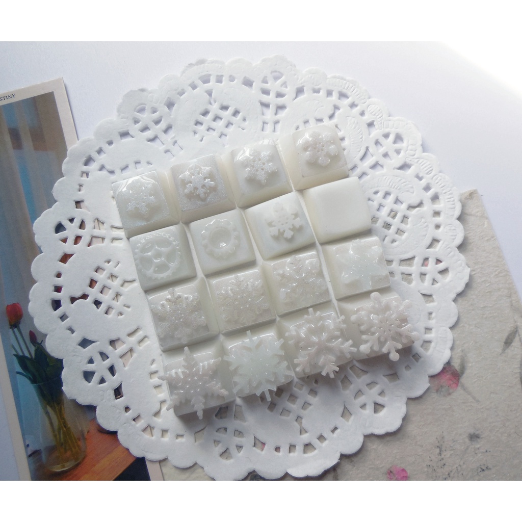 Nút Bàn Phím Cơ Keycap Lẻ Handmade Màu Trắng (P1)
