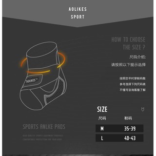 BĂNG BẢO VỆ MẮT CÁ CHÂN AOLIKES 7130