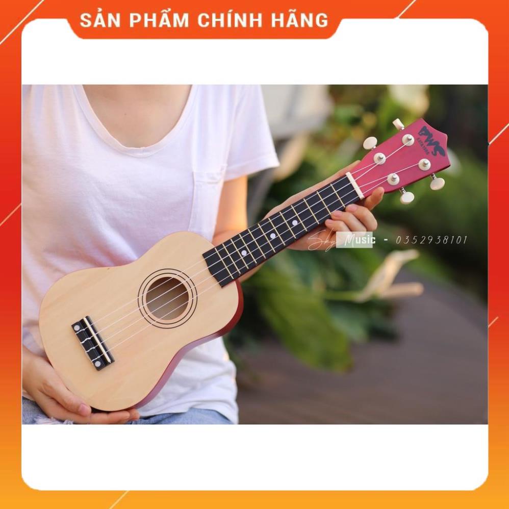 [HÀNG LOẠI 1] Đàn Ukulele Soprano 21inch BWS Màu Full Gỗ 100% Cho Người Mới Tập (Tặng full 6 món phụ kiện)