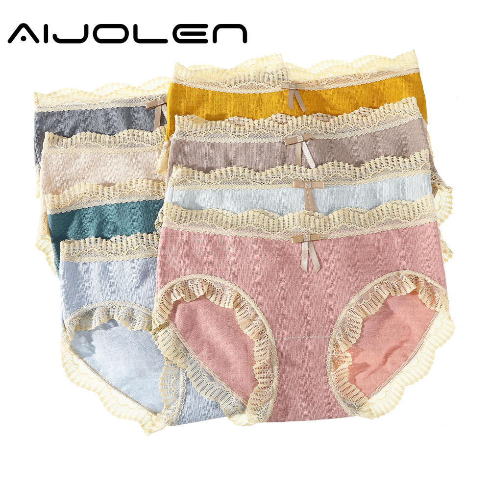 Quần Lót Aijolen Vải Ren Thiết Kế Không Đường May Gợi Cảm Dành Cho Nữ