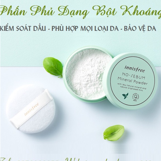 Phấn phủ khoáng Innisfree no sebum