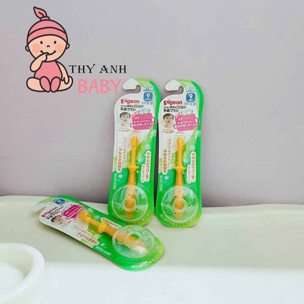Bàn Chải Đánh Răng Pigeon Nhật Bản Cho Bé 9m+