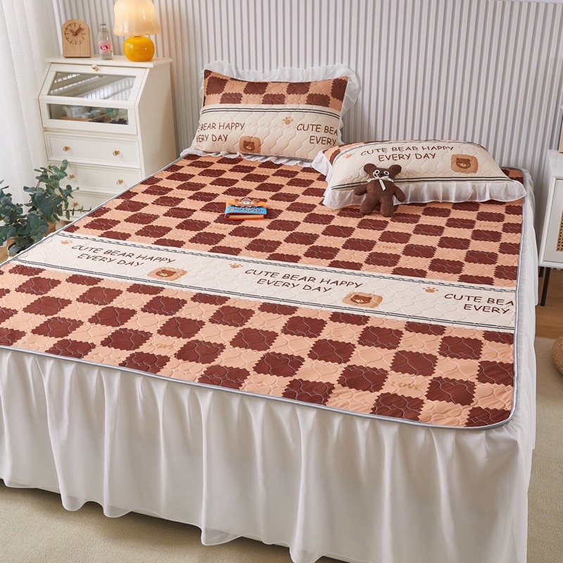 Shinbedding_Chiếu Điều Hoà Loại 1 Viền Bèo Xinh Xắn Kiểu Dáng Hàn Quốc