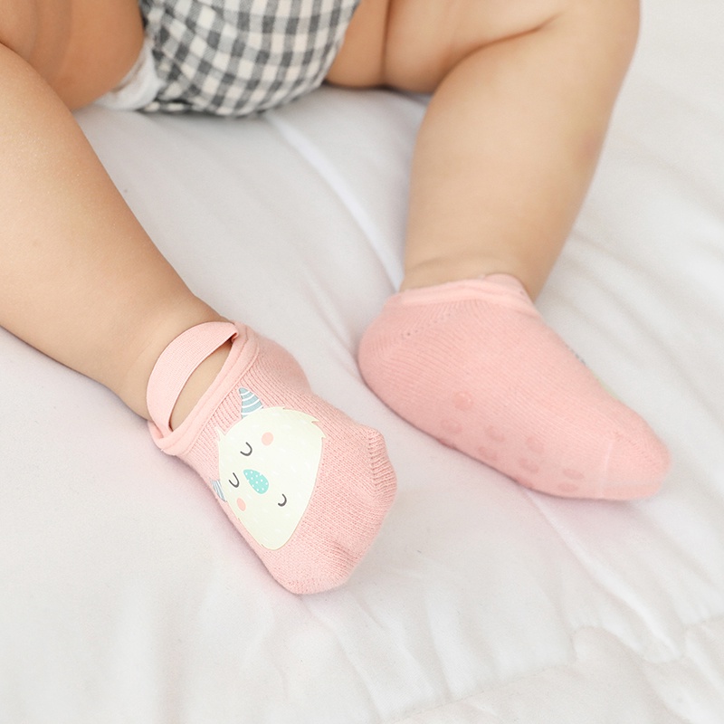 Vớ Cotton Chống Trượt In Họa Tiết Động Vật Dễ Thương Dành Cho Bé