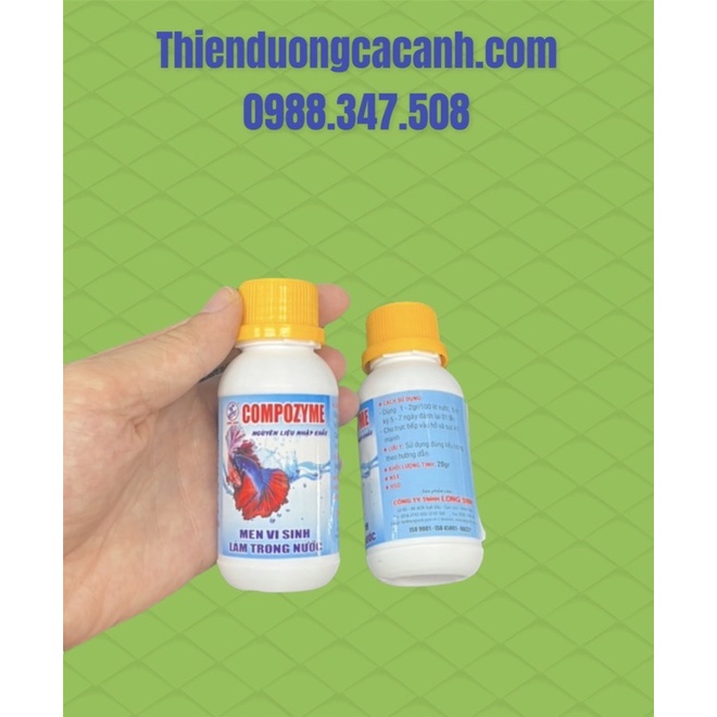 Men Vi Sinh Compozyme Cho Bể Cá - Hồ Cá Thuỷ Sinh - Hủ 20g