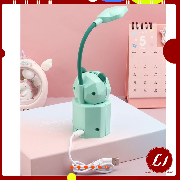 Đèn học Led để bàn hình thú sạc USB tiện lợi cho bé