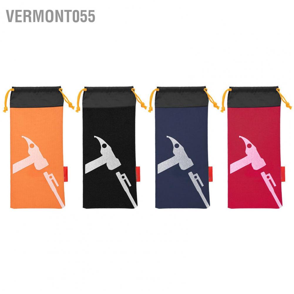 Vermont055 Tent Camping Peg Hammer Nail Pouch Black Nails Stake Storage Bag