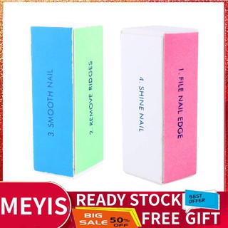 ✨Meyishop supersale buffer pcs manicure 4 ways art block file sand shiner 1-10 sanding nail buffing