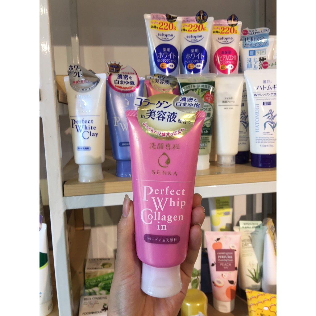 Sữa Rửa Mặt Tạo Bọt Senka Perfect Whip Collagen In 120g