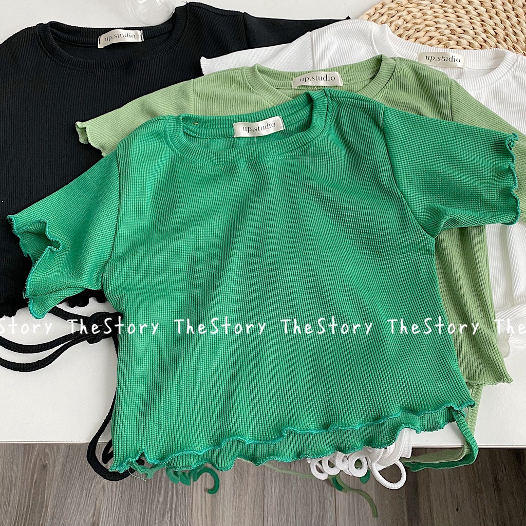 [STR] [ẢNH THẬT SHOP CHỤP] Áo croptop đan dây bụng A2477