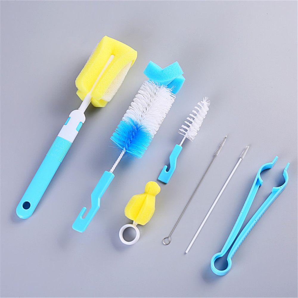 SUSANS Set 7 Cọ Rửa Bình Nước Xoay 360 Độ Mới
