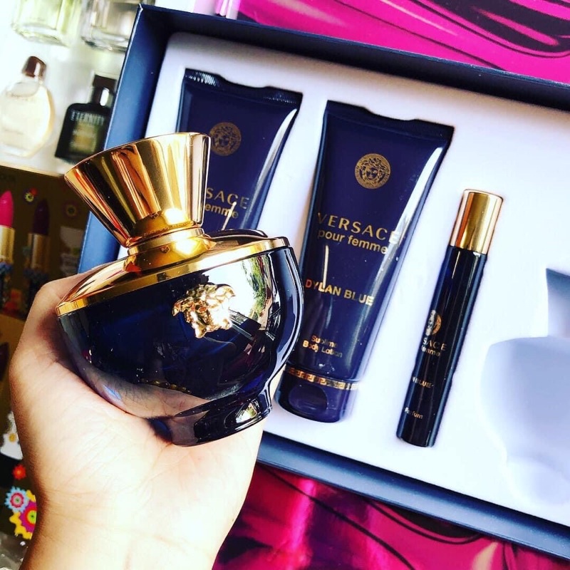 Set nước hoa Versace Dylan Blue EDP