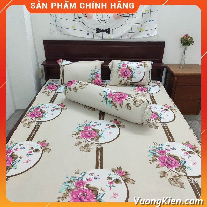 Ga drap thun lạnh Hàn Quốc, Bộ 4 món hoặc Drap lẻ không vỏ gối 006