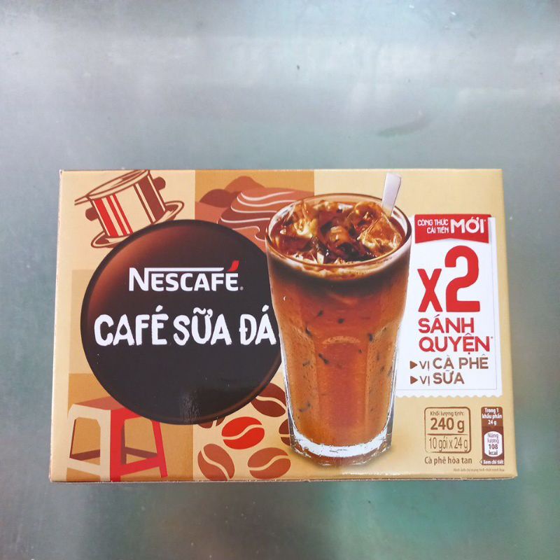 Cà phê Nescafe sữa đá 240g (10 gói* 24g)