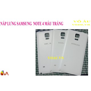 Nắp lưng samsung note 4 màu trắng