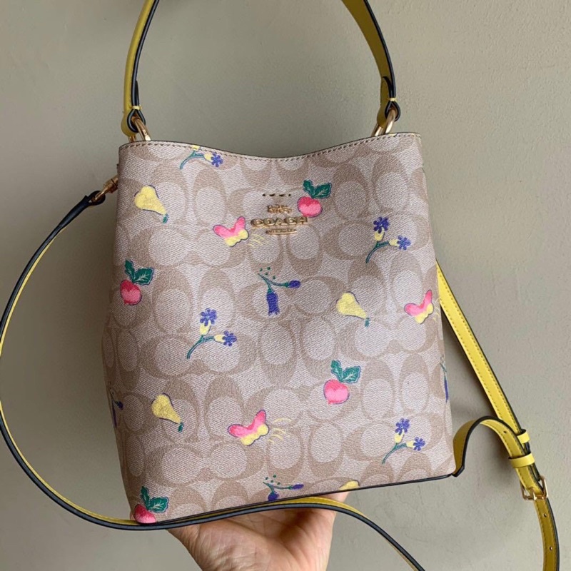 Túi xách Nữ COAC*H Bucket thanh lịch trẻ trung hai màu