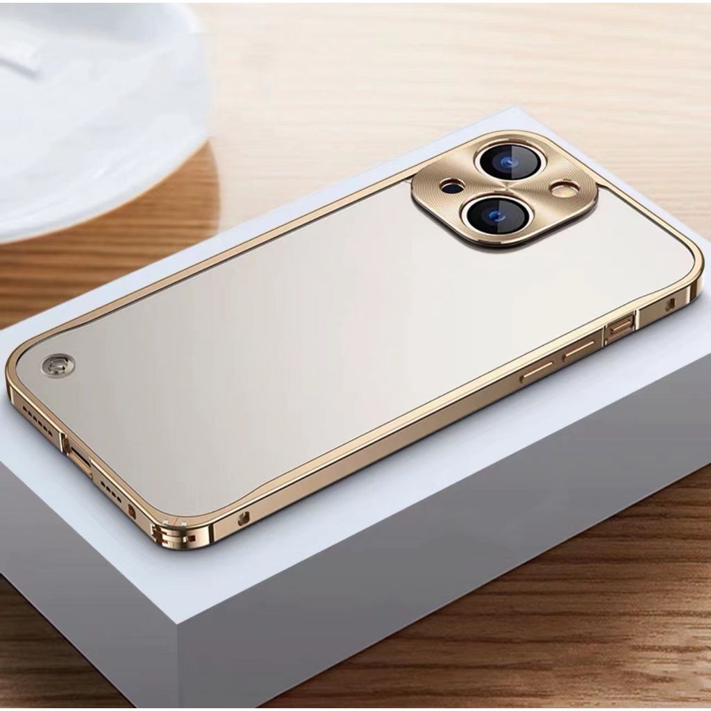 Ốp Điện Thoại Kim Loại Cứng Cho compatible for iPhone 14 pro max 13 pro max 12 pro max