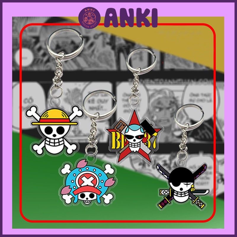 móc khóa đầu lâu ONEPIECE siêu sale