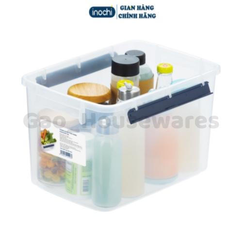 Thùng hộp đựng thực phầm, đồ ăn, ngũ cốc, Inochi Hokkaido Nhật Bản, có nắp chốt khóa cài, không BPA, nắp rong cao su kín