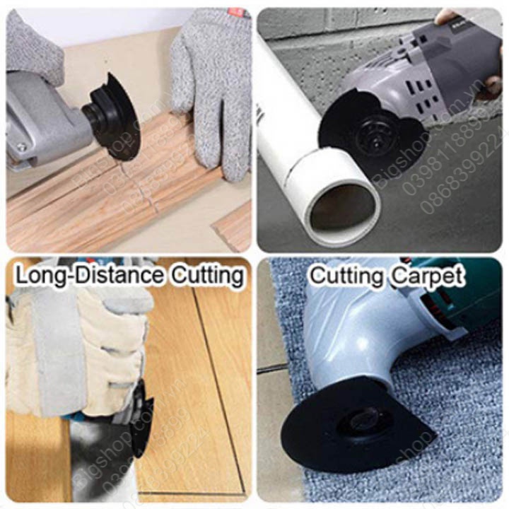Lưỡi cắt gỗ, ống nhựa hình bán nguyệt đường kính D88mm dùng cho máy cắt rung